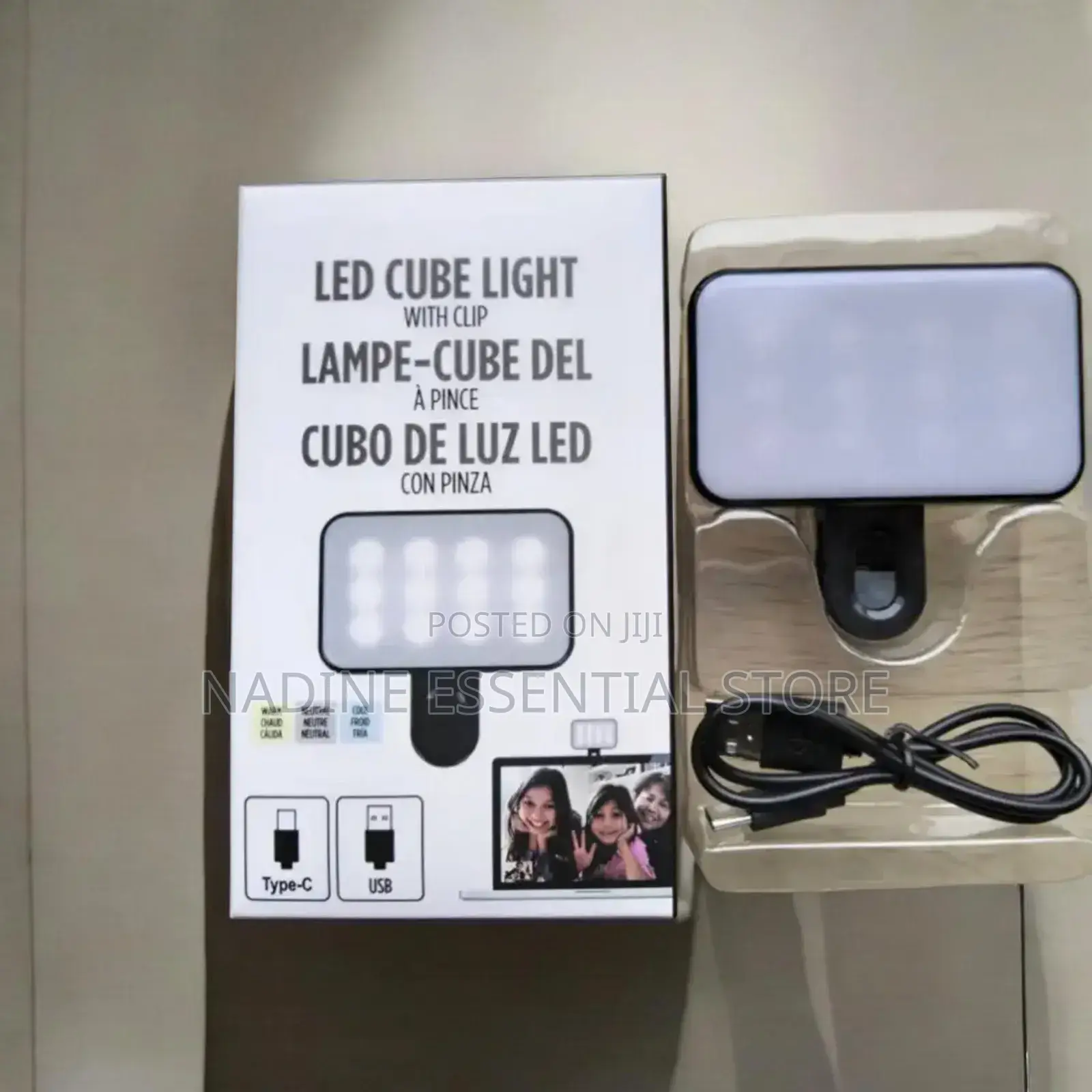 Led Cube Light With Clip