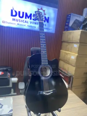 Acoustic Guitar Black Elastic Sound