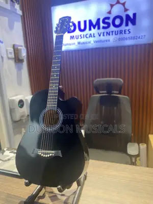 Acoustic Guitar Black Elastic Sound