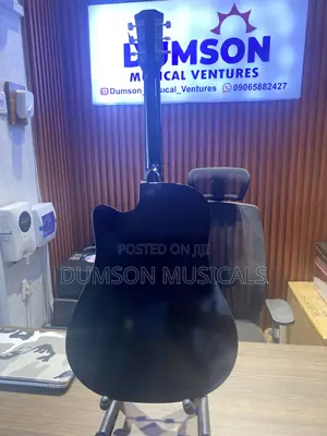 Acoustic Guitar Black Elastic Sound
