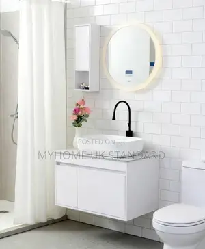 Original Cabinet Wash Hand Basin With Mirror Light