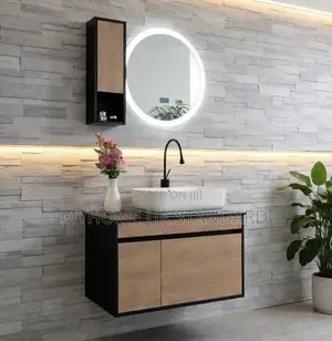 Original Cabinet Wash Hand Basin With Mirror Light