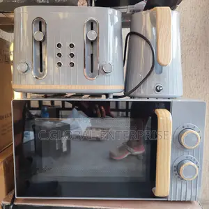 George Home 3 in 1 Matching Combo -Microwave, 4- Slice Toaster, Kettle