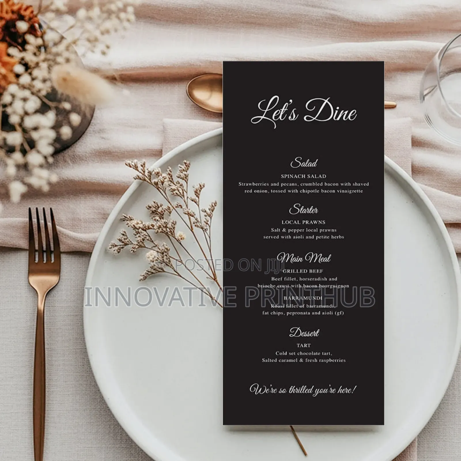 Menu Printing