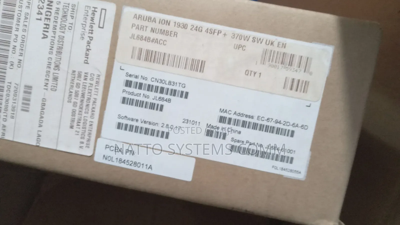 Aruba 1930 Gigabit Switch
