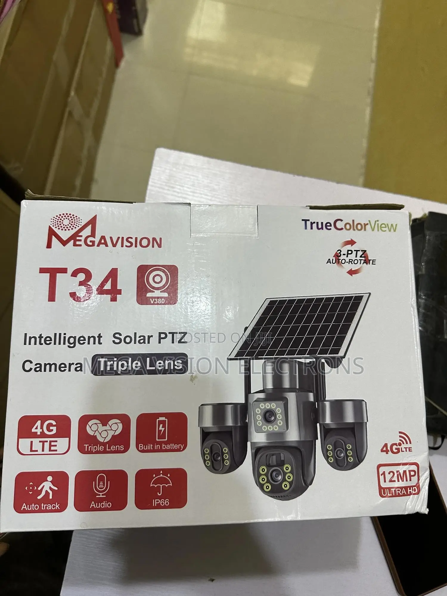 T34 4g Triple Lens Rotating Camera