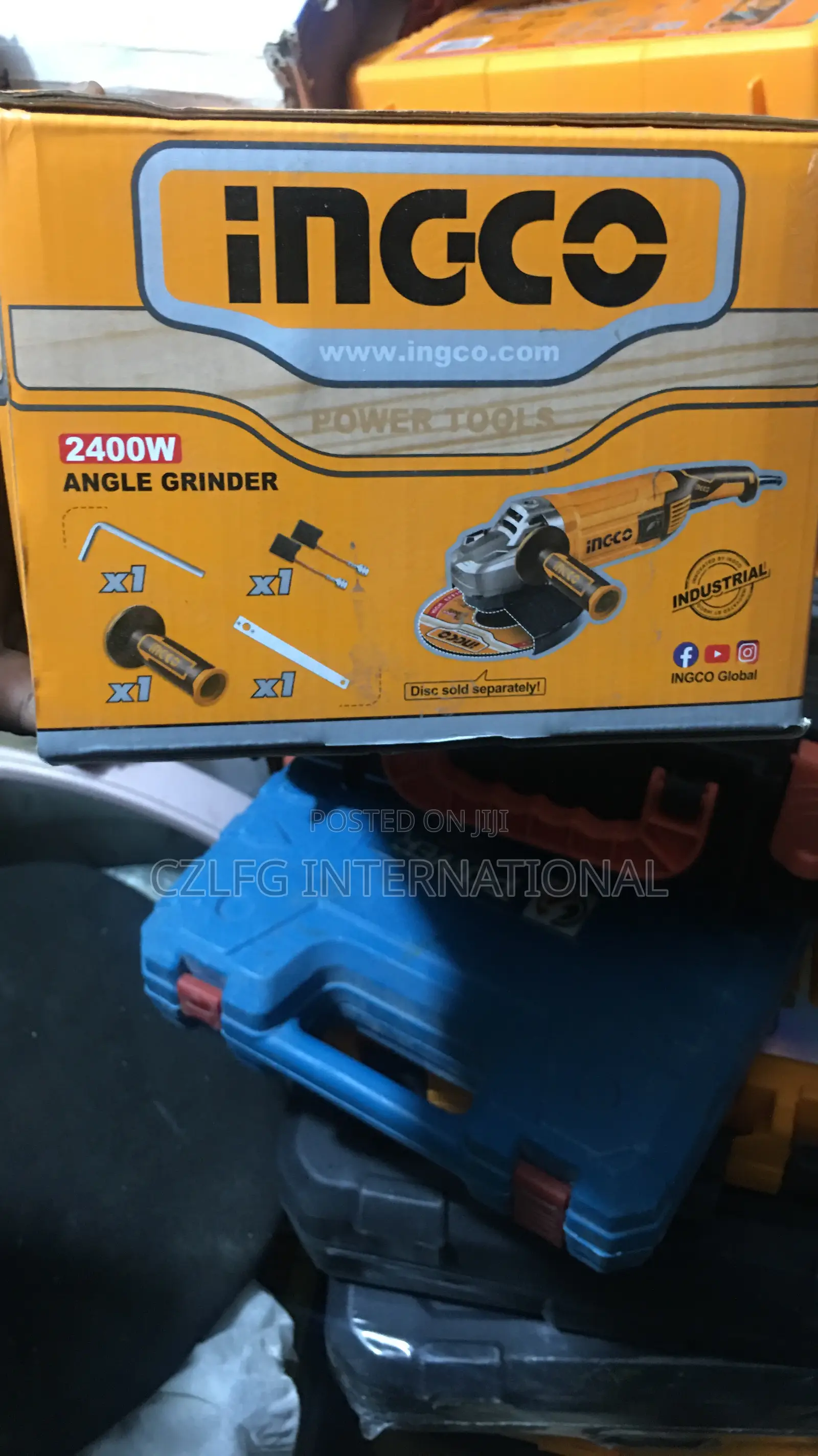2400 Watts, 9" Angle Grinder/ Filling Machine