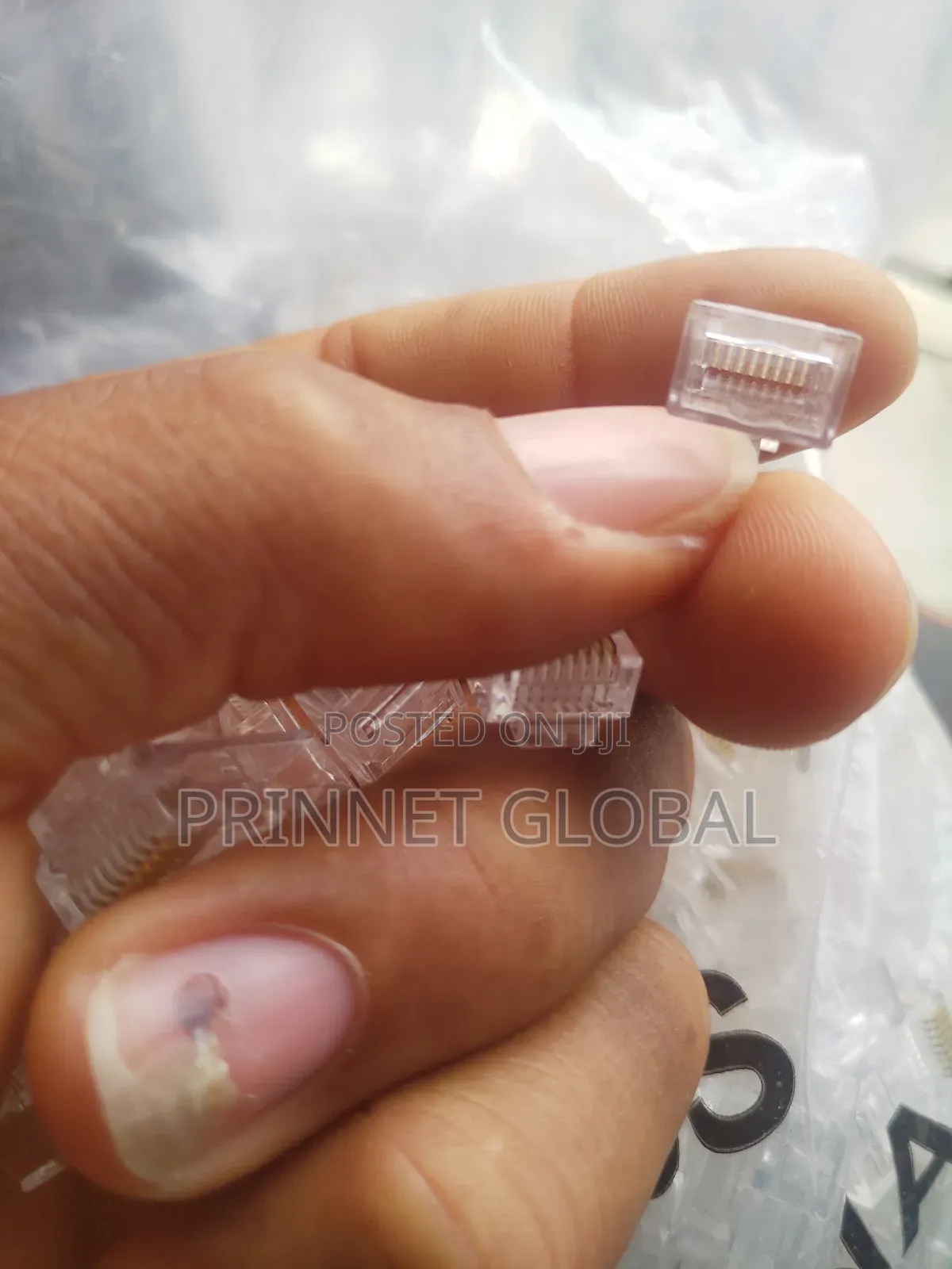 Rj45 Pass-Through Connector Modular Plugs