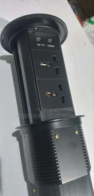 4 Way Pop-Up Table Socket With Usb Ports Wireless Charging Pad