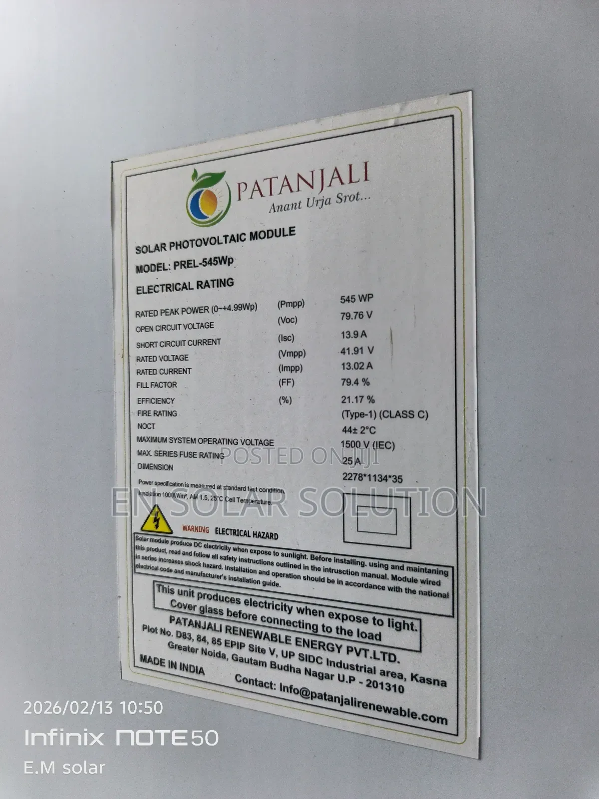 545watts Solar Panels Available Now