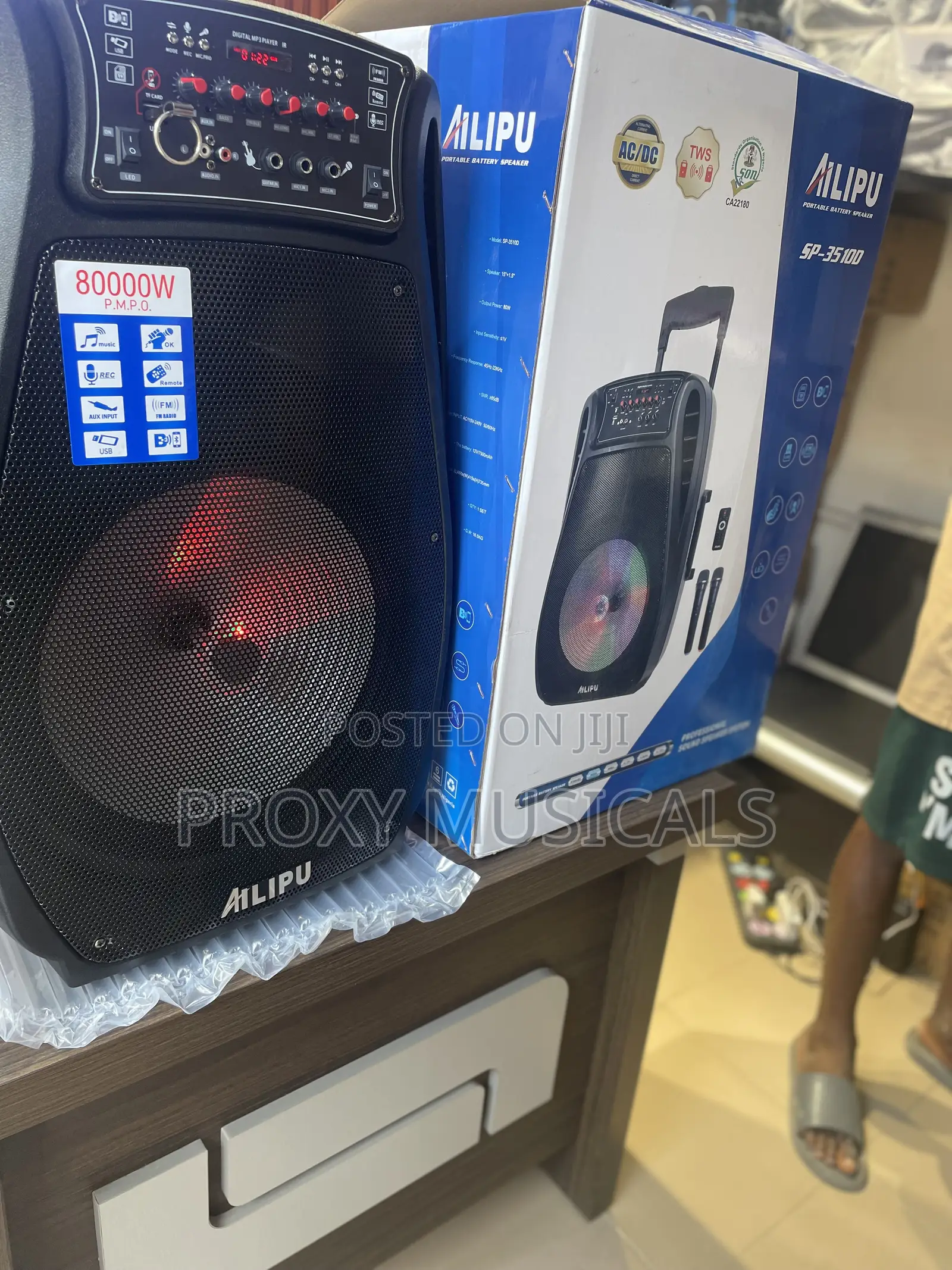 Ailipu 15inch Rechargeable Pa System Wireless Microphones