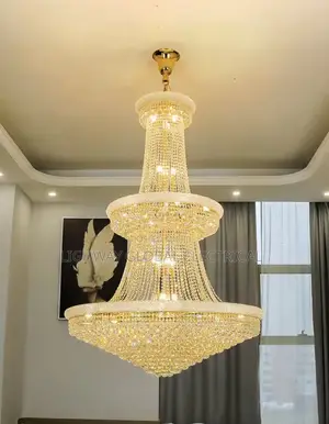 Luxury Living Room Cystal Stair Chandelier, European Style