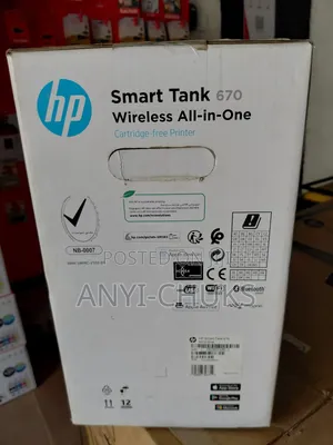 Hp Smart Tank 670 Wireless All-in-One Printer