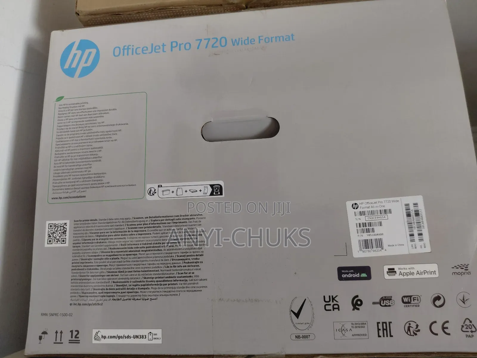 Hp Officejet Pro Aio 7720 Printer