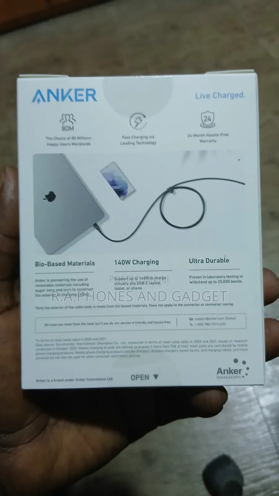140w Anker Usb -c To Usb-c Cable