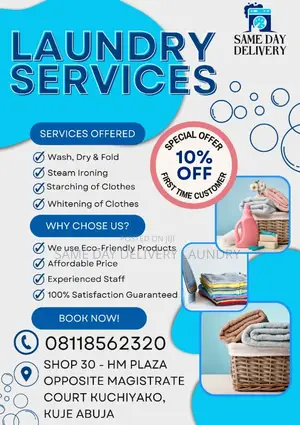 Same Day Delivery Laundry Services