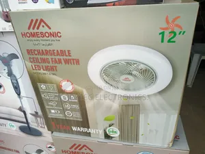 Homesonic Rechargeable Celling Fan 18" With 2 Years Warranty