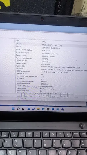 Laptop Lenovo ThinkPad T14s Gen 1 16GB Intel Core i7 SSD 256GB