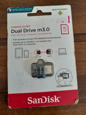 16gb Sandisk Otg Dual Drive Flash Drive - Micro-Usb Usb 3.0