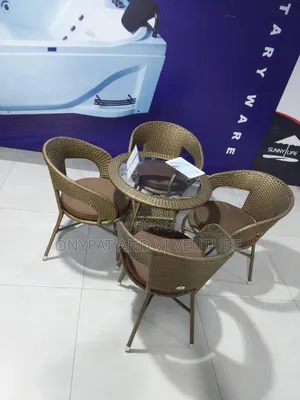 Outdoor Indoor Rattan Table and Chairs