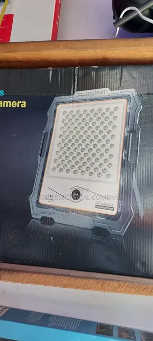 Advanced 300 Watts Solar Flood Light With Optics Lens Security Camera