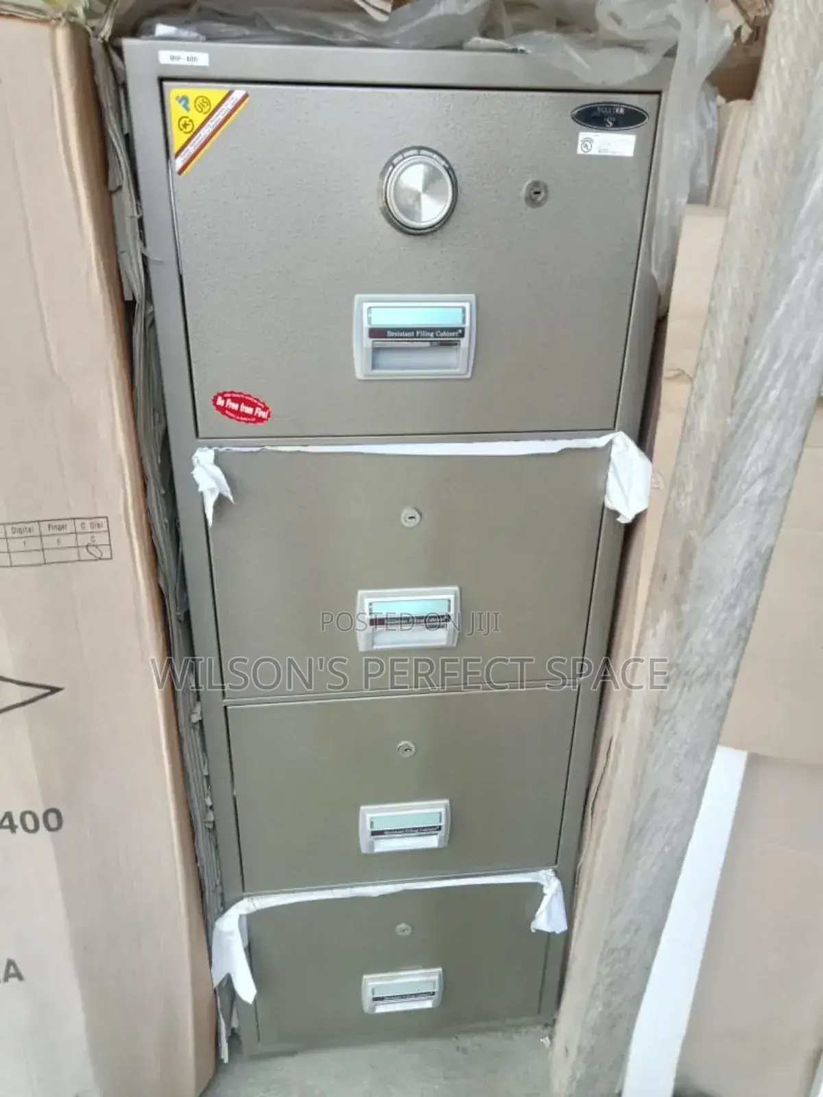 4 Drawer Fire Proof Safe for Office and Home