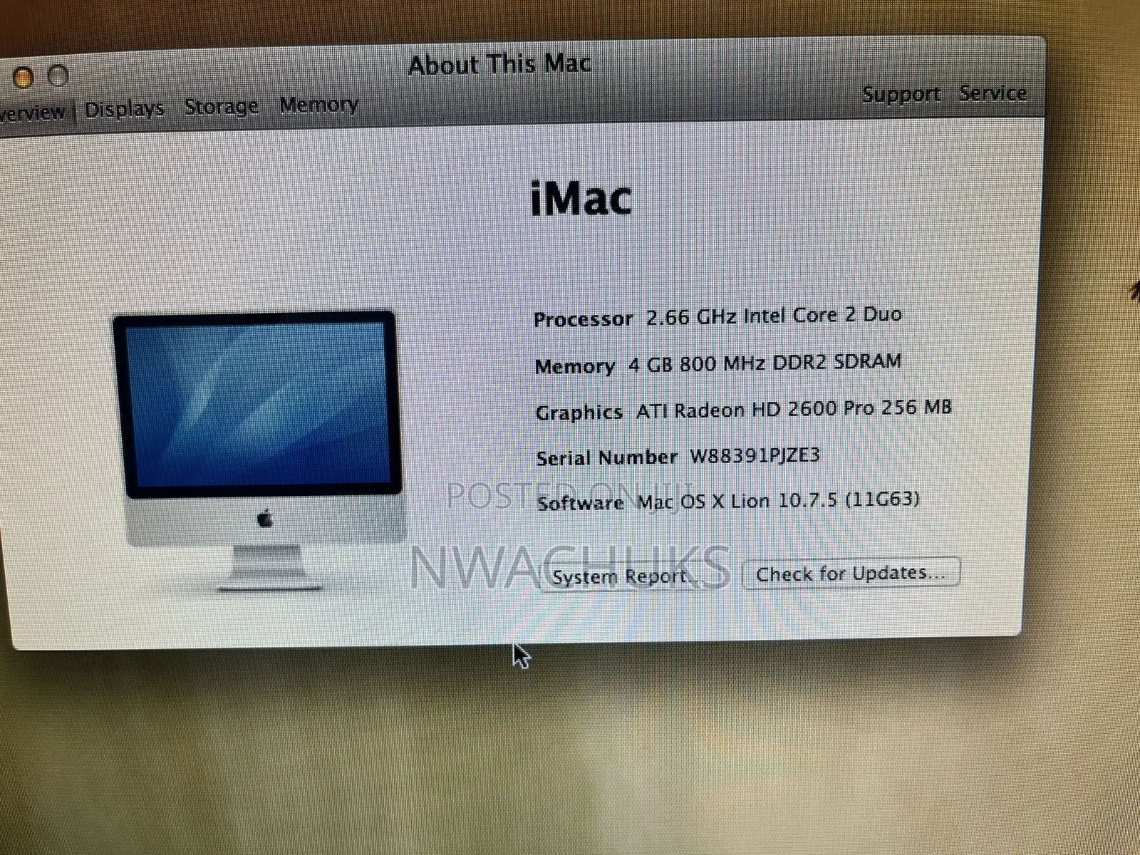Desktop Computer Apple iMac 4GB HDD 350GB