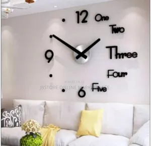 3d Wall Clock 120cm (4ft by 4ft) 47inch Biggest Size