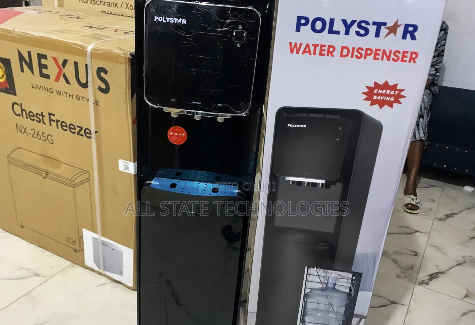 Polystar Efficient Water Dispenser Pv-R6jx-5blk Model