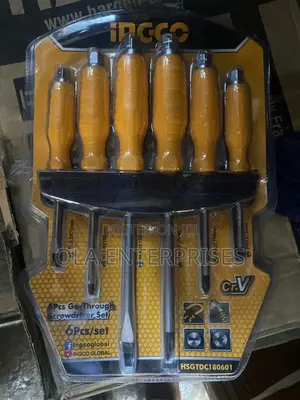 Ingco 6pcs Go Through Screwdriver Set