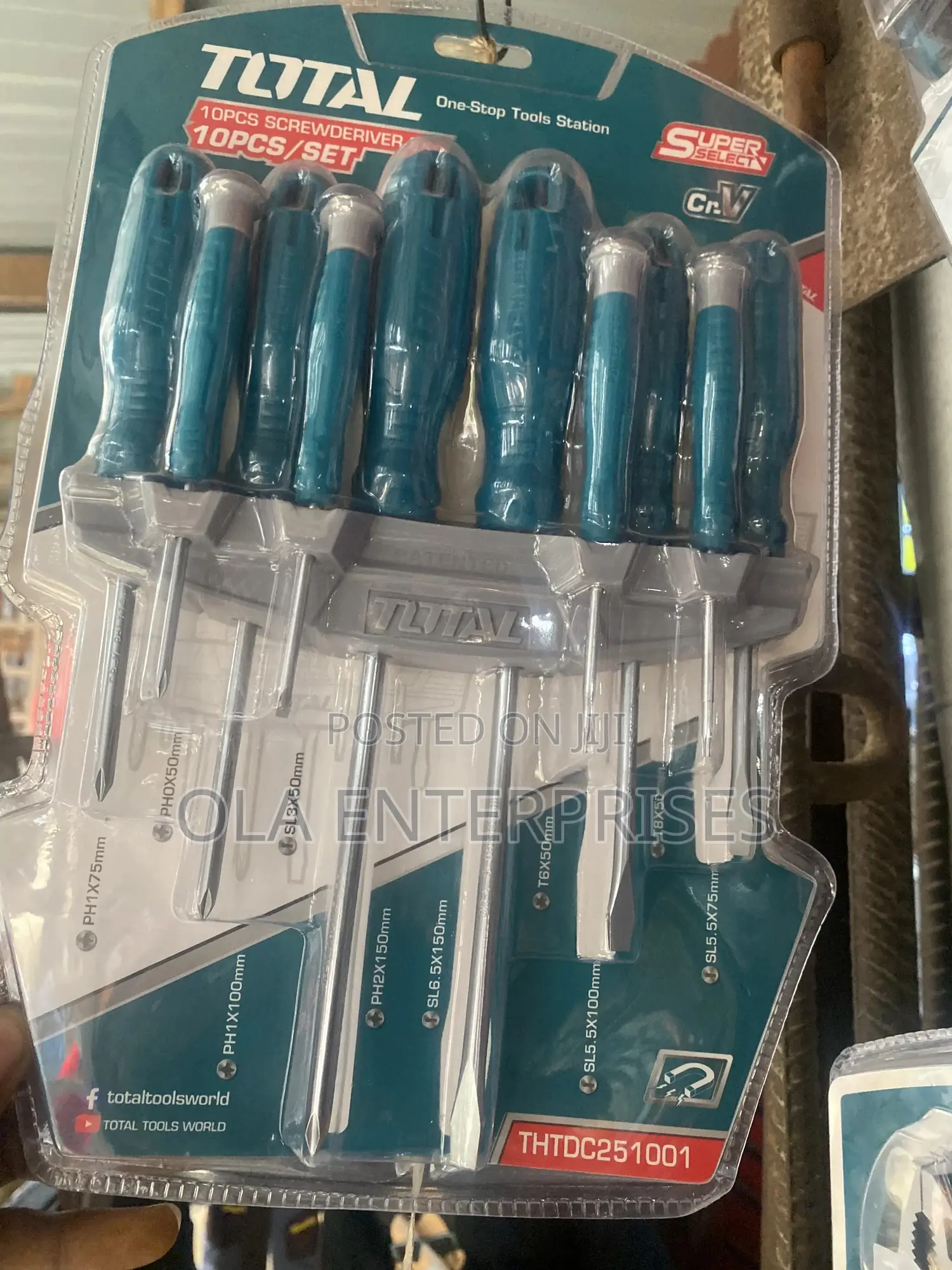 Total 10pcs Screwdriver Set