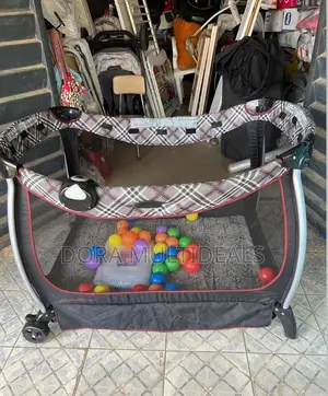 Eddie Bauer Baby Playpen With Soothing Musical Rattle and Balls