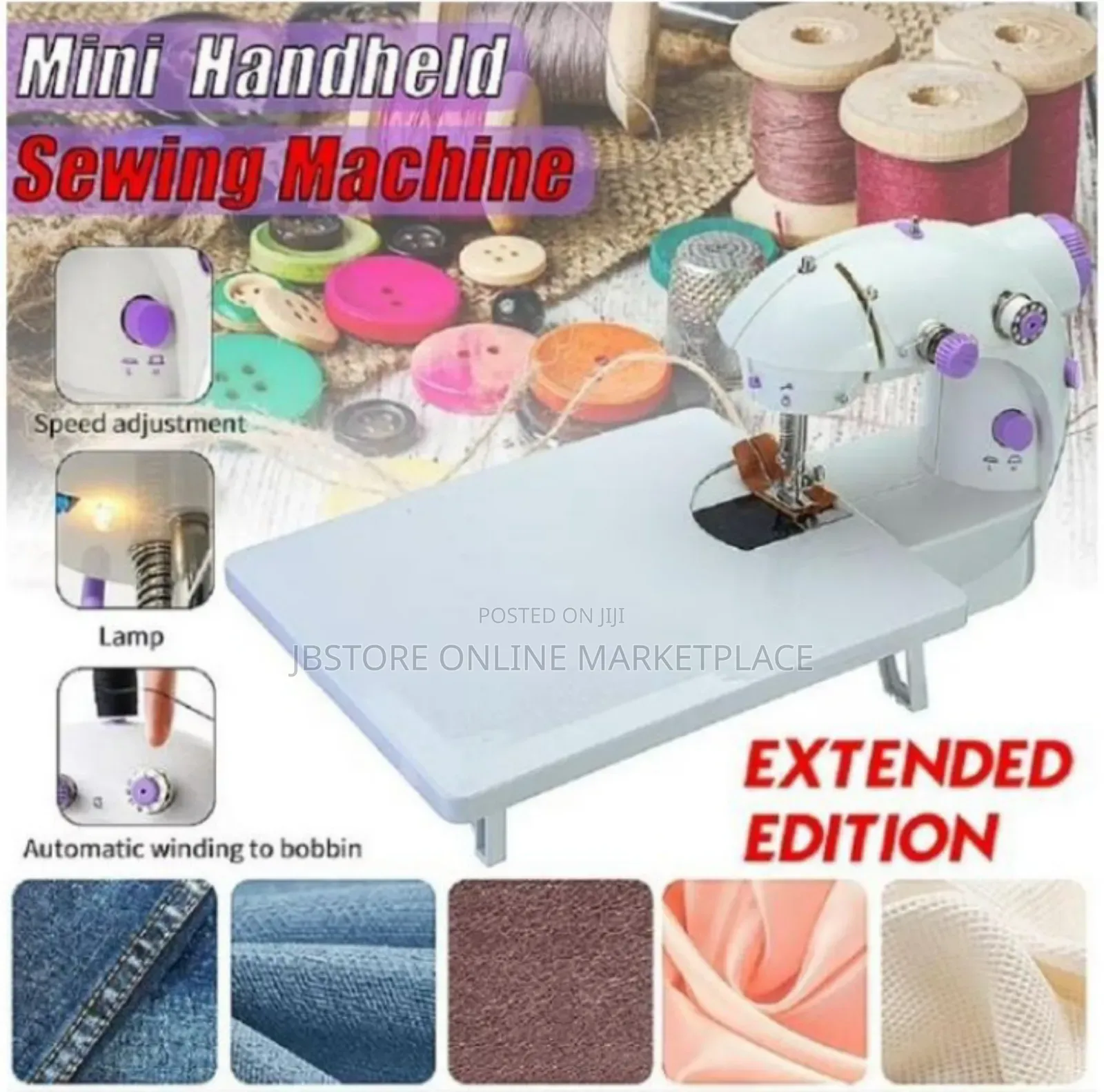 Electric Mini Portable Sewing Machine With Extension Table