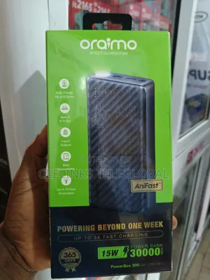 Oraimo Power Bank 
30,000mah