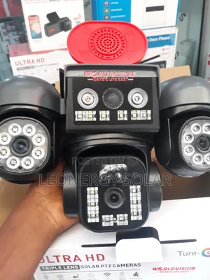 Triple Lens Solar Camera PTZ Ai Alarm 4g Sim Enable.