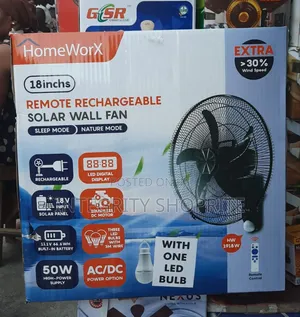 Remote Rechargeable Wall Fan