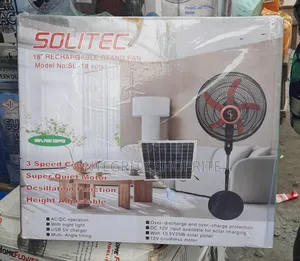 Solitec 18inch Rechargeable Fan