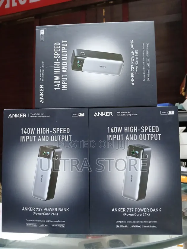 Anker 737 Ganprime 24000 Power Bank Pd 140w - Black for sale -  Price:   150,000 on Jiji.ng [Ikeja]