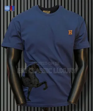Premium Quality Luxury Men's Round Neck Hermes Collection Well Banded