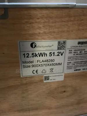12.5kwh 48v Felicity Lithium Ion Battery (Flat)