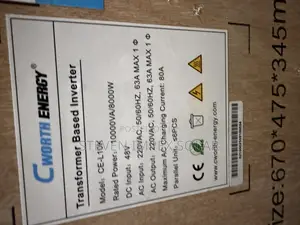 Cworth Energy Inverter Non Hybrid 10kva 48v
