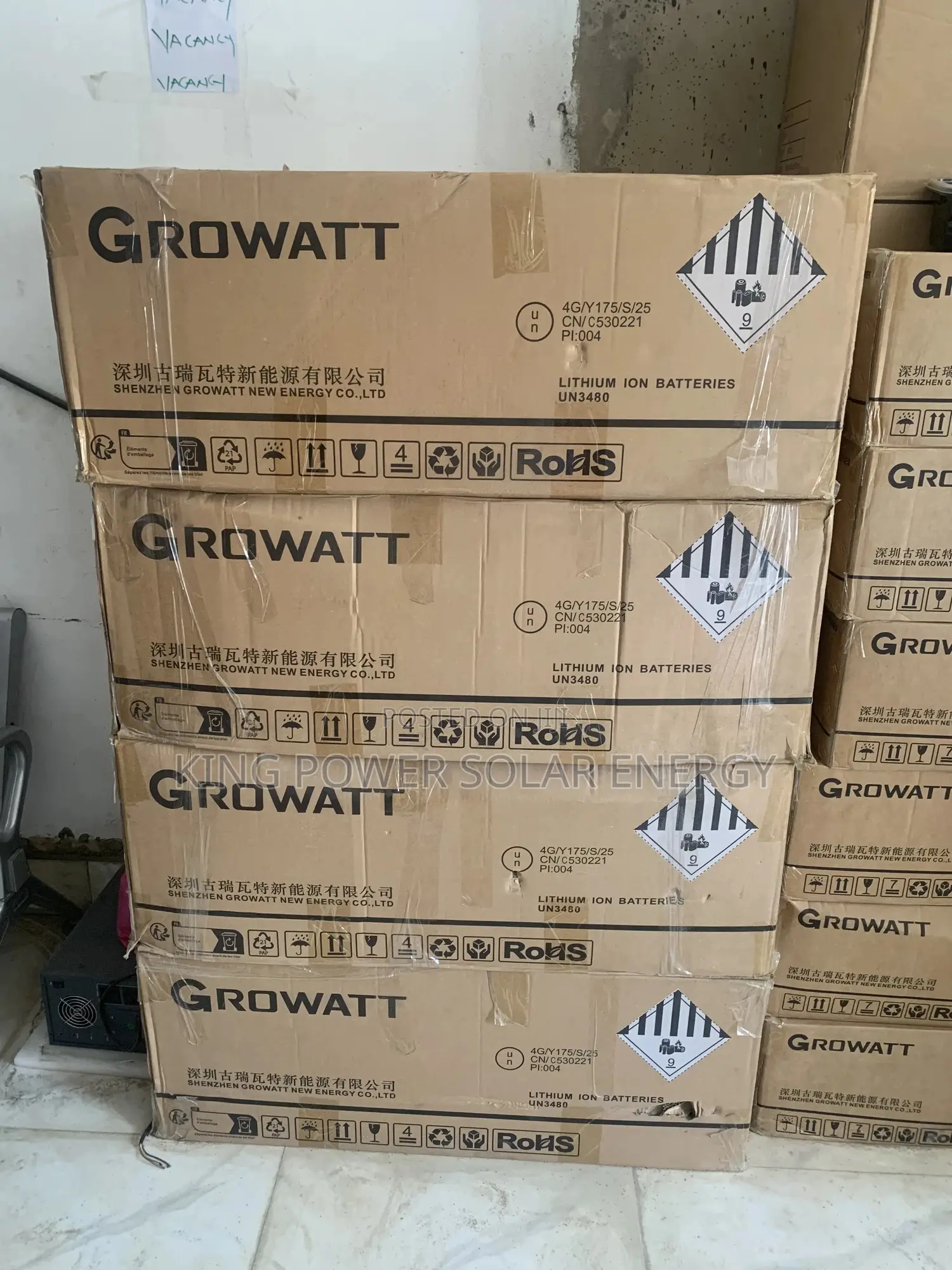 14.3kwh/48v Growatt Lithium Battery