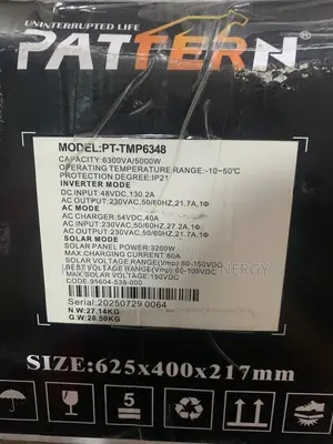 6.3kva/48 Pattern Pure Sine Wave Hybrid Inverter