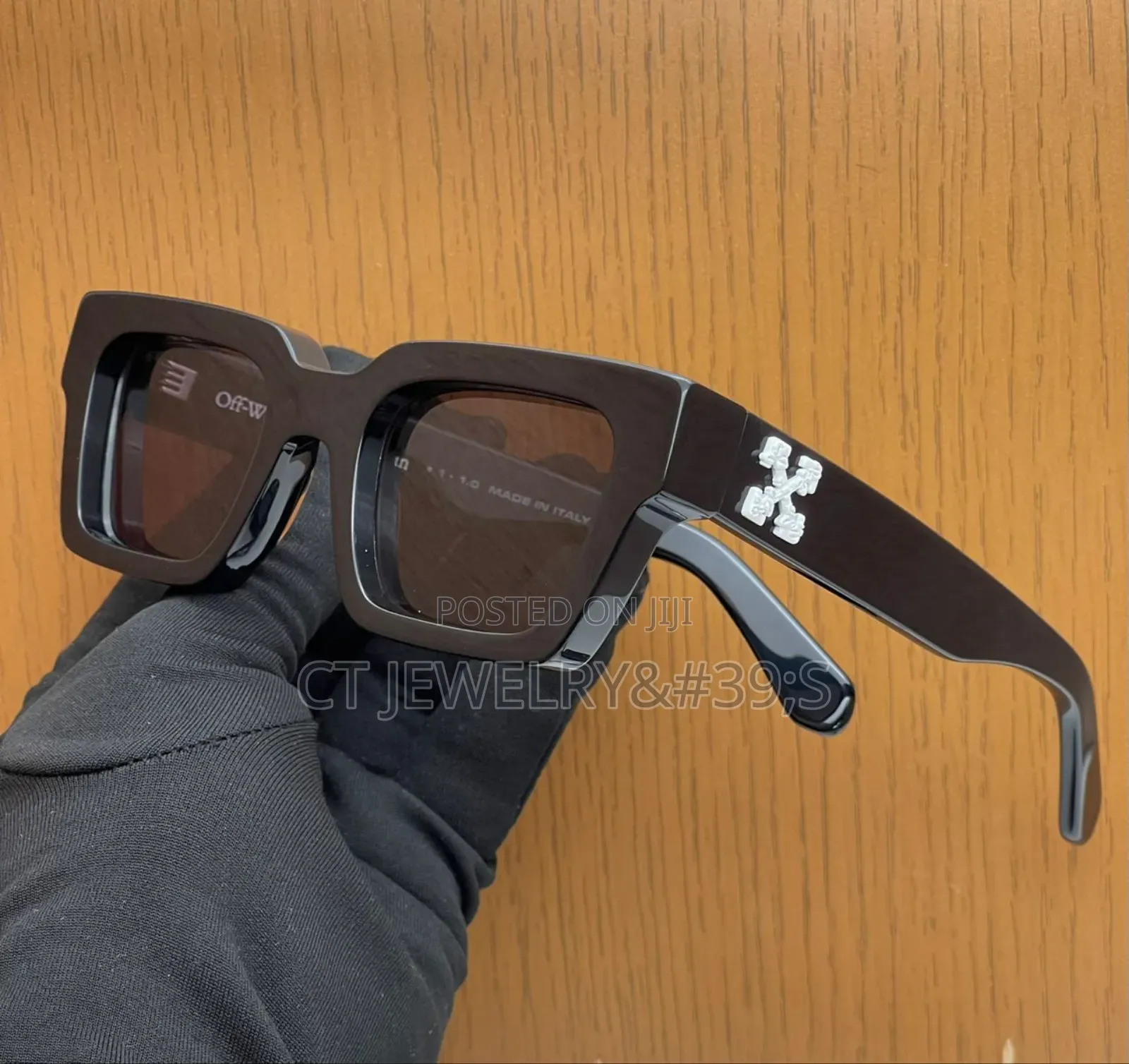 Off-white Virgil Square Frame Model,Durable Plastic.Thick Temples.