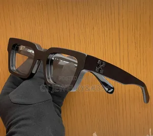 Off-white Virgil Square Frame Model,Durable Plastic.Thick Temples.