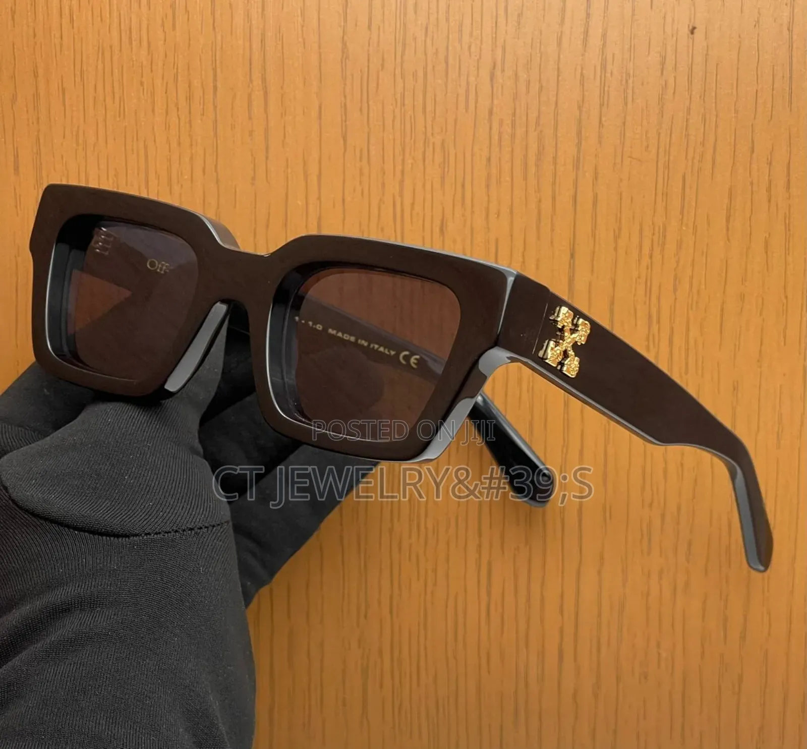 Off-white Virgil Square Frame Model,Durable Plastic.Thick Temples.