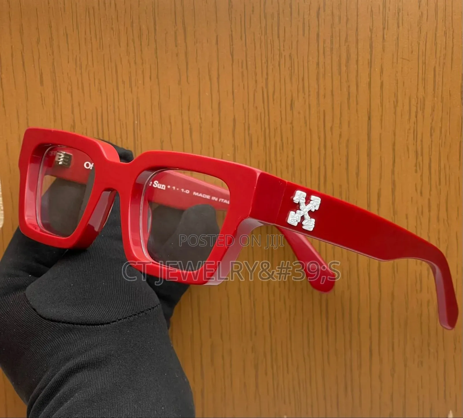 Off-white Virgil Square Frame Model,Durable Plastic.Thick Temples.