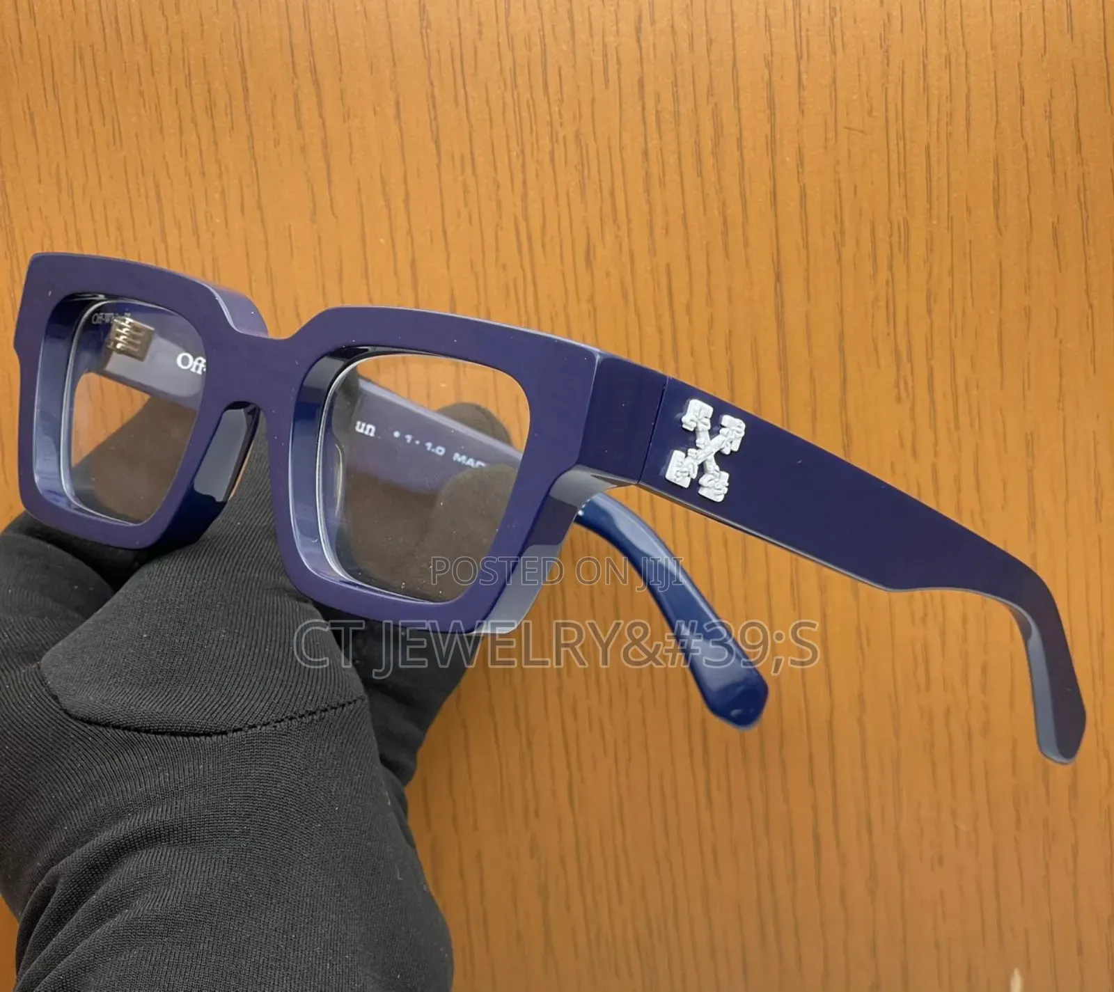 Off-white Virgil Square Frame Model,Durable Plastic.Thick Temples.