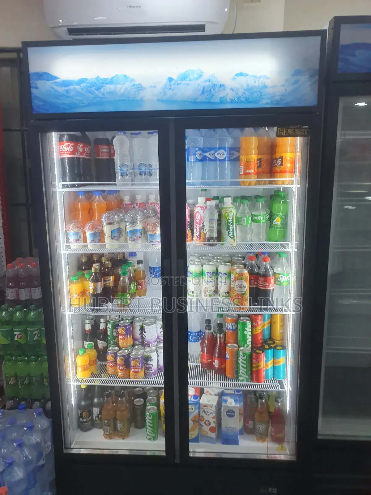 Double Door Hubert Chiller/Refrigerator