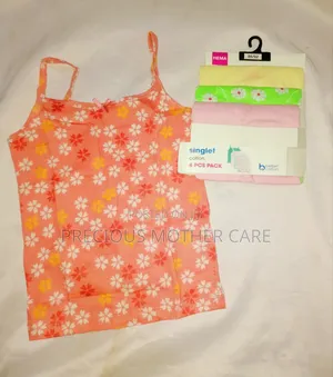 Hema Quality 4 in 1 Girls Children Colored Singlet